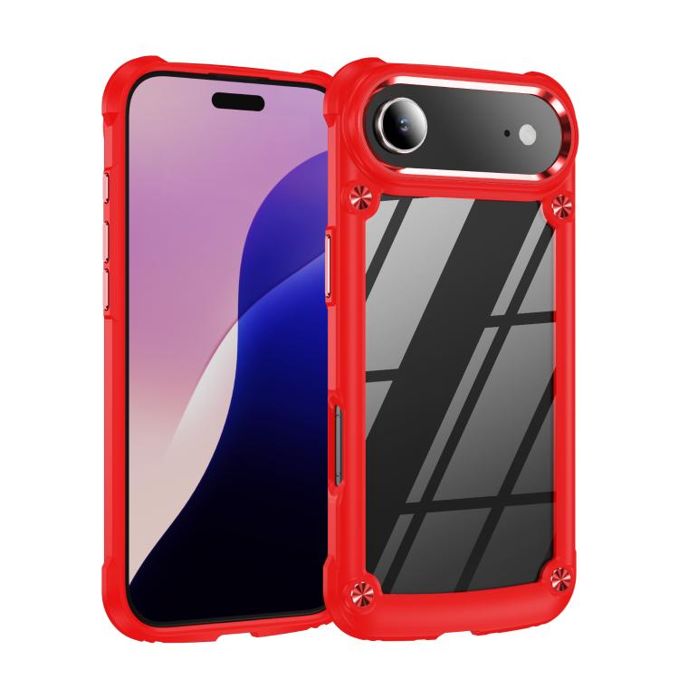 For iPhone Air TPU + PC Lens Protection Phone Case(Red) - iPhone Air Cases by buy2fix | Online Shopping UK | buy2fix