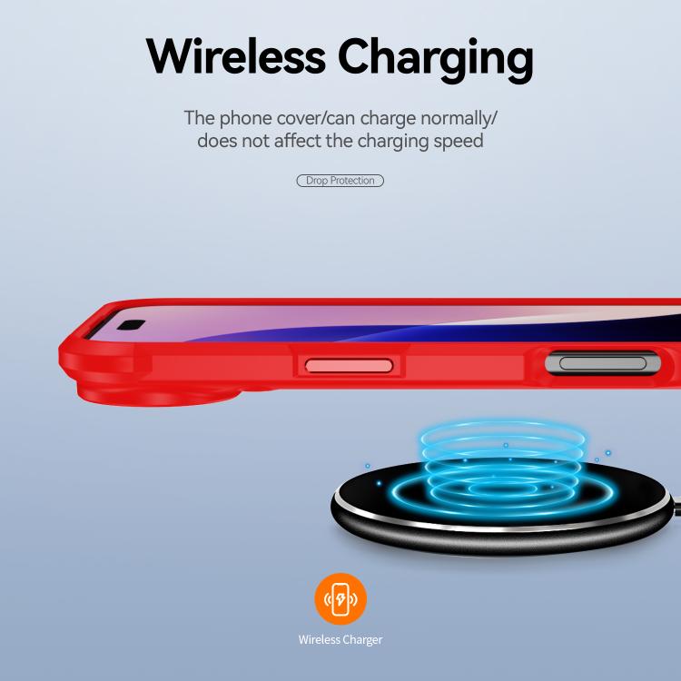 For iPhone Air TPU + PC Lens Protection Phone Case(Red) - iPhone Air Cases by buy2fix | Online Shopping UK | buy2fix