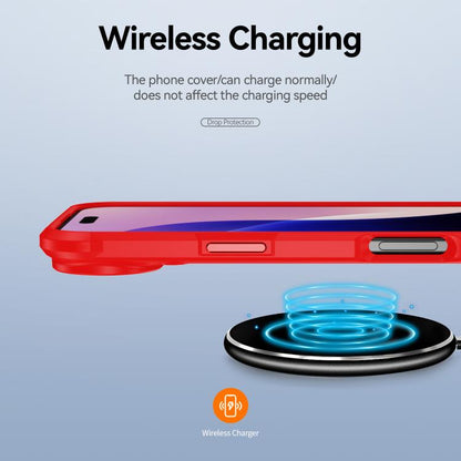 For iPhone Air TPU + PC Lens Protection Phone Case(Red) - iPhone Air Cases by buy2fix | Online Shopping UK | buy2fix