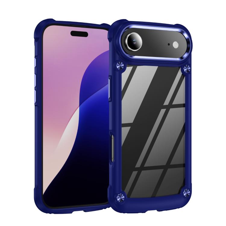 For iPhone Air TPU + PC Lens Protection Phone Case(Blue) - iPhone Air Cases by buy2fix | Online Shopping UK | buy2fix