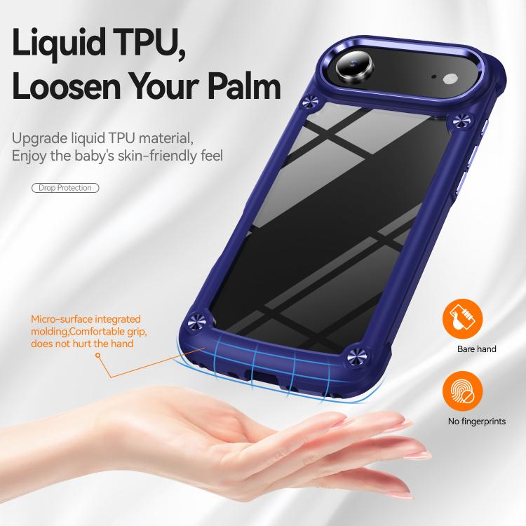 For iPhone Air TPU + PC Lens Protection Phone Case(Blue) - iPhone Air Cases by buy2fix | Online Shopping UK | buy2fix