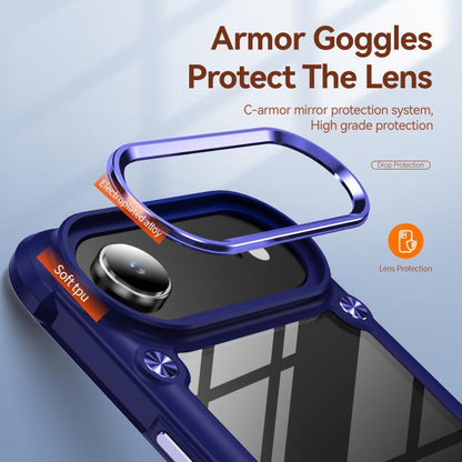 For iPhone Air TPU + PC Lens Protection Phone Case(Blue) - iPhone Air Cases by buy2fix | Online Shopping UK | buy2fix