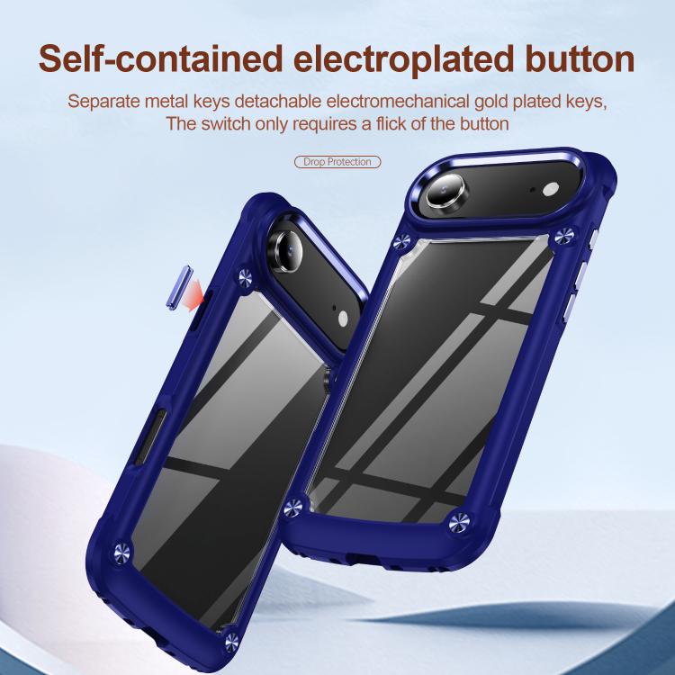 For iPhone Air TPU + PC Lens Protection Phone Case(Blue) - iPhone Air Cases by buy2fix | Online Shopping UK | buy2fix