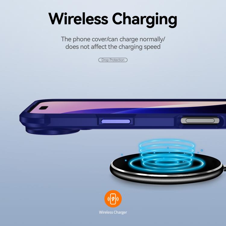 For iPhone Air TPU + PC Lens Protection Phone Case(Blue) - iPhone Air Cases by buy2fix | Online Shopping UK | buy2fix