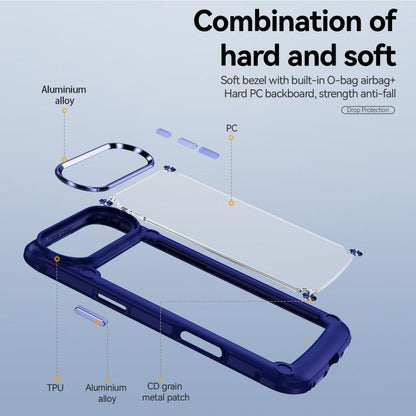For iPhone Air TPU + PC Lens Protection Phone Case(Blue) - iPhone Air Cases by buy2fix | Online Shopping UK | buy2fix