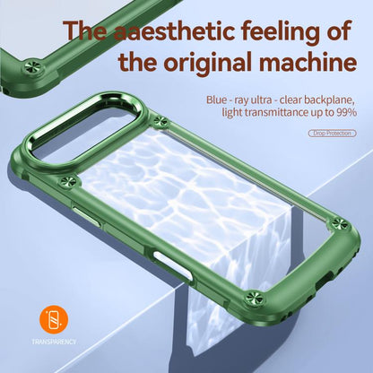 For iPhone Air TPU + PC Lens Protection Phone Case(Green) - iPhone Air Cases by buy2fix | Online Shopping UK | buy2fix