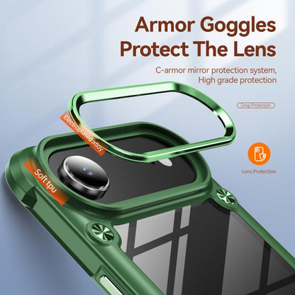 For iPhone Air TPU + PC Lens Protection Phone Case(Green) - iPhone Air Cases by buy2fix | Online Shopping UK | buy2fix