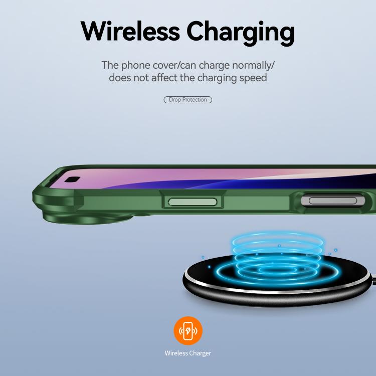 For iPhone Air TPU + PC Lens Protection Phone Case(Green) - iPhone Air Cases by buy2fix | Online Shopping UK | buy2fix