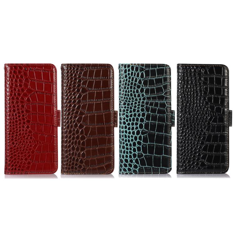 For iPhone 17 Pro Max Crocodile Top Layer Cowhide Leather Phone Case(Green) - iPhone 17 Pro Max Cases by buy2fix | Online Shopping UK | buy2fix