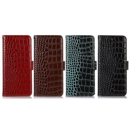 For iPhone 17 Pro Max Crocodile Top Layer Cowhide Leather Phone Case(Green) - iPhone 17 Pro Max Cases by buy2fix | Online Shopping UK | buy2fix