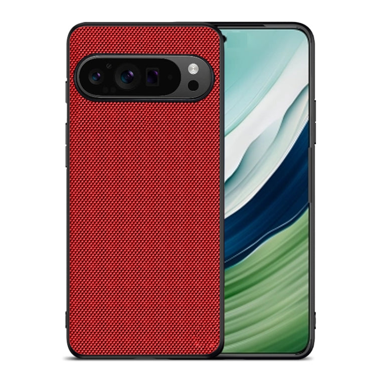 For Google Pixel 9 Nylon Cloth Texture Shockproof PC+TPU Phone Case(Red) by buy2fix