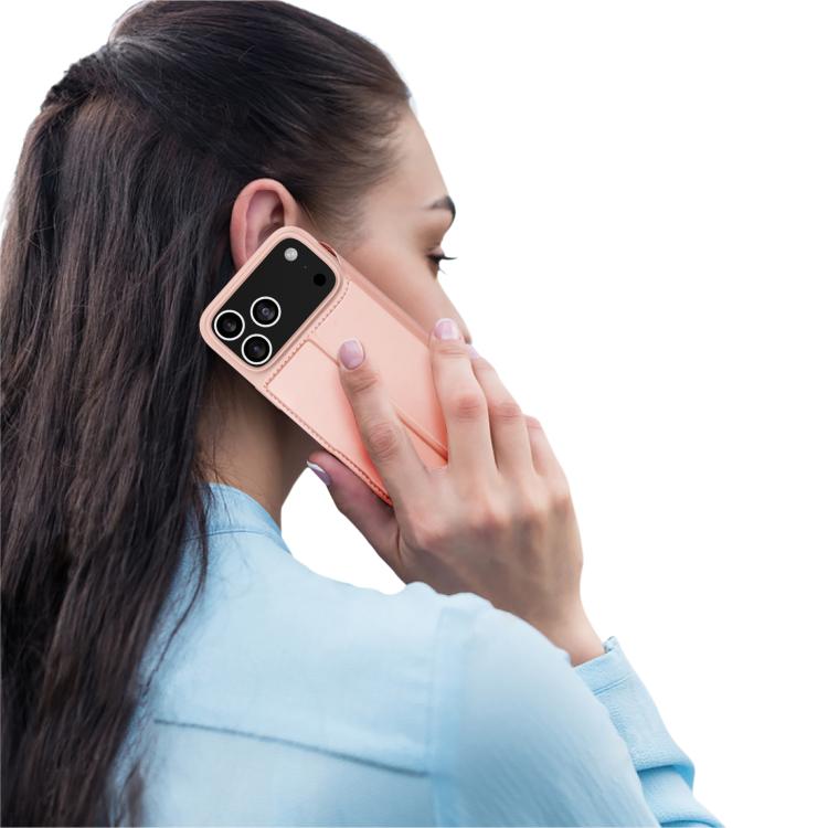 For iPhone 17 Pro Max DUX DUCIS Skin Pro Series Flip Leather Phone Case(Rose Gold) - iPhone 17 Pro Max Cases by DUX DUCIS | Online Shopping UK | buy2fix