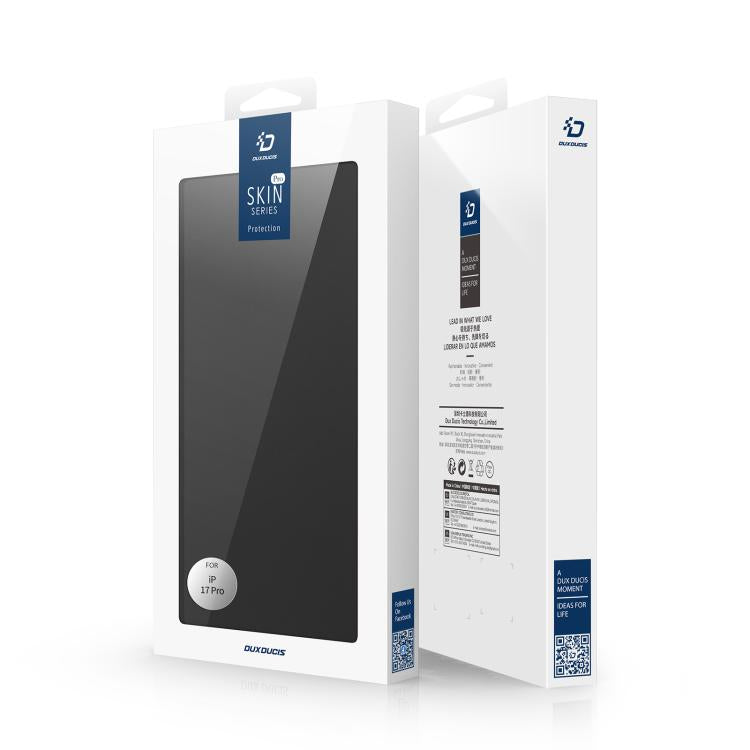 For iPhone 17 Pro DUX DUCIS Skin Pro Series Flip Leather Phone Case(Black) - iPhone 17 Pro Cases by DUX DUCIS | Online Shopping UK | buy2fix