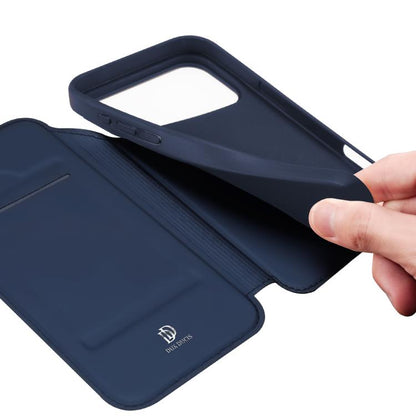 For iPhone 17 Pro DUX DUCIS Skin Pro Series Flip Leather Phone Case(Blue) - iPhone 17 Pro Cases by DUX DUCIS | Online Shopping UK | buy2fix