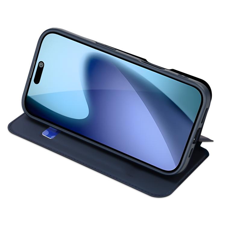 For iPhone 17 DUX DUCIS Skin Pro Series Flip Leather Phone Case(Blue) - iPhone 17 Cases by DUX DUCIS | Online Shopping UK | buy2fix