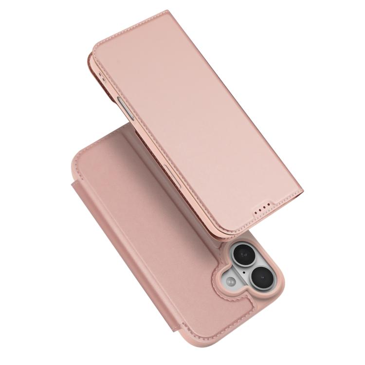 For iPhone 17 DUX DUCIS Skin Pro Series Flip Leather Phone Case(Rose Gold) - iPhone 17 Cases by DUX DUCIS | Online Shopping UK | buy2fix