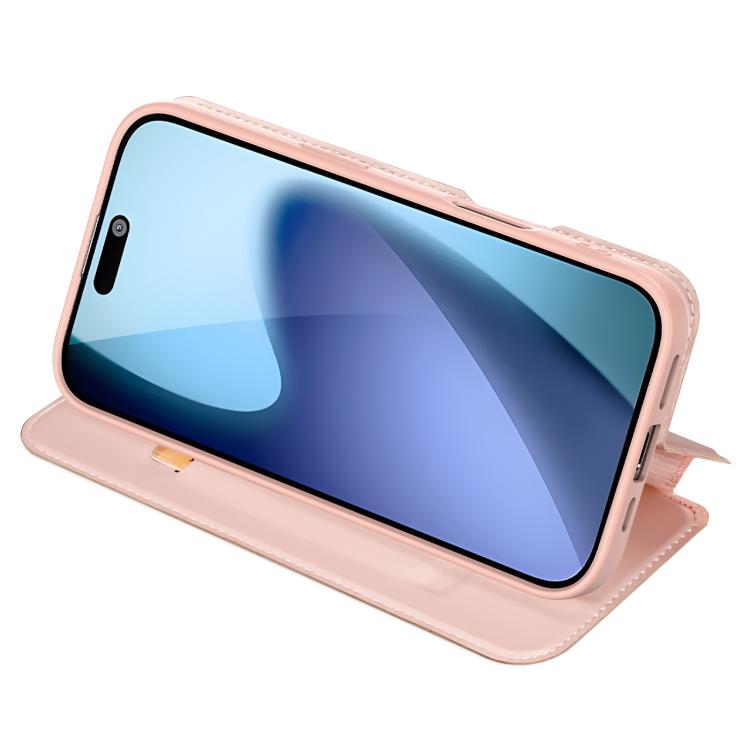 For iPhone 17 DUX DUCIS Skin Pro Series Flip Leather Phone Case(Rose Gold) - iPhone 17 Cases by DUX DUCIS | Online Shopping UK | buy2fix