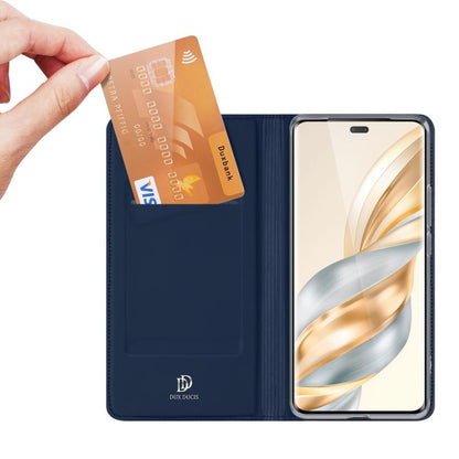 For Honor Magic7 Lite / X9c DUX DUCIS Skin Pro Series Flip Leather Phone Case(Blue) - Honor Cases by DUX DUCIS | Online Shopping UK | buy2fix