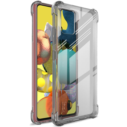 For Samsung Galaxy A51 5G IMAK Full Coverage Shockproof TPU Protective Case(Transparent Black)