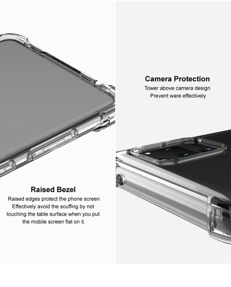 For Sony Xperia 1 II IMAK Full Coverage Shockproof TPU Protective Case(Transparent Black) - Sony Cases by imak | Online Shopping UK | buy2fix