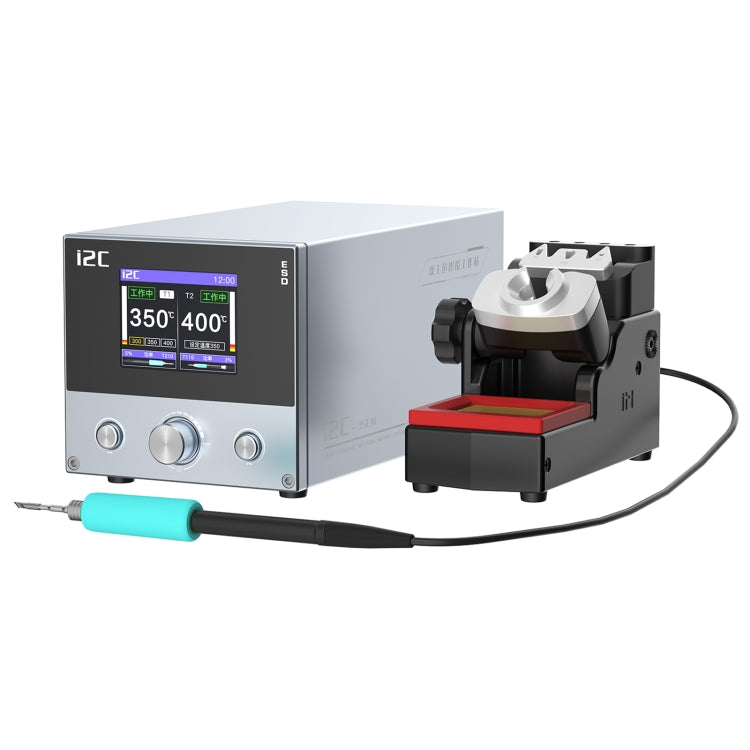 i2C 3SCN Intelligent Double Welding Station with RS200 Base, Style:A Set(US Plug) - Soldering Iron Set by buy2fix | Online Shopping UK | buy2fix