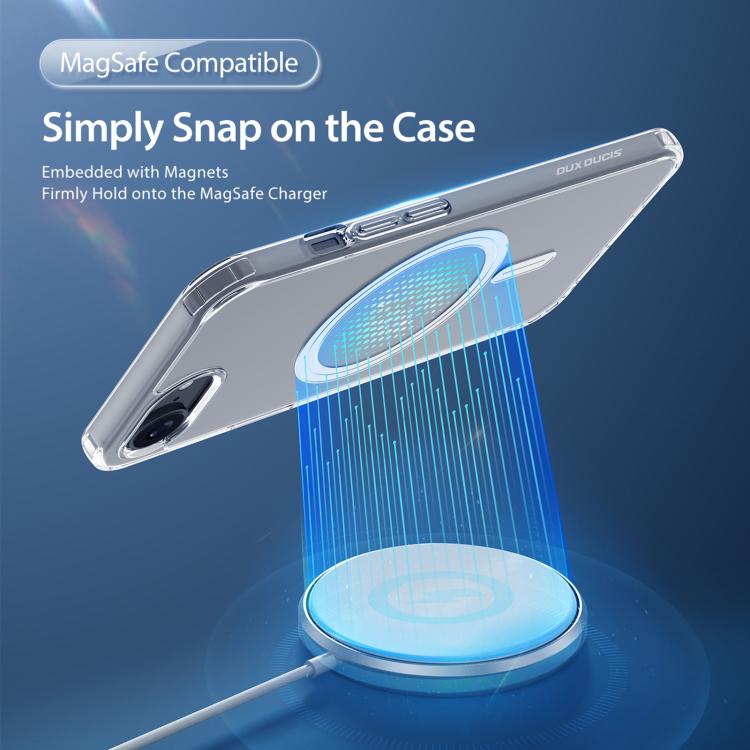 For iPhone 16e DUX DUCIS Clin Mag Series Magsafe TPU Phone Case(Transparent) - iPhone 16e Cases by DUX DUCIS | Online Shopping UK | buy2fix