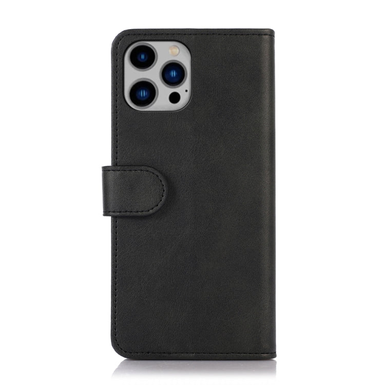 For iPhone 16 Pro Max Cow Texture Leather Phone Case(Black) by buy2fix