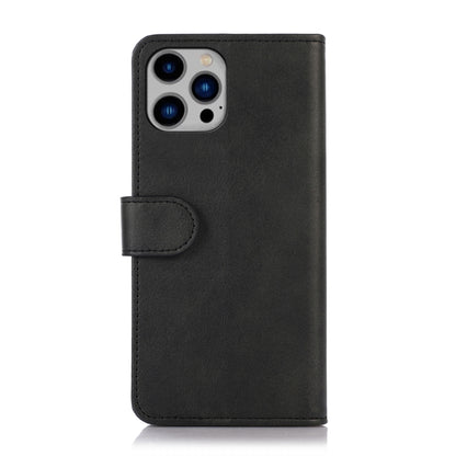 For iPhone 16 Pro Max Cow Texture Leather Phone Case(Black) by buy2fix