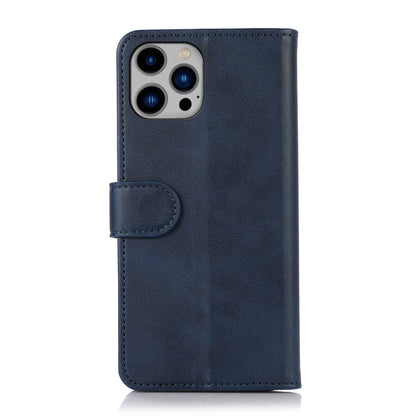 For iPhone 16 Pro Max Cow Texture Leather Phone Case(Blue) by buy2fix