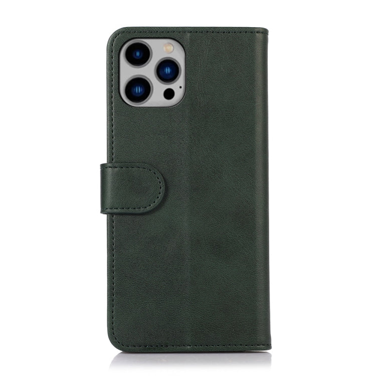 For iPhone 16 Pro Max Cow Texture Leather Phone Case(Green) by buy2fix