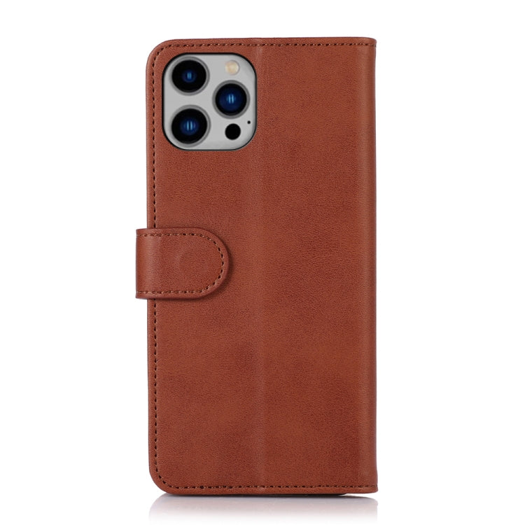For iPhone 16 Pro Max Cow Texture Leather Phone Case(Brown) by buy2fix