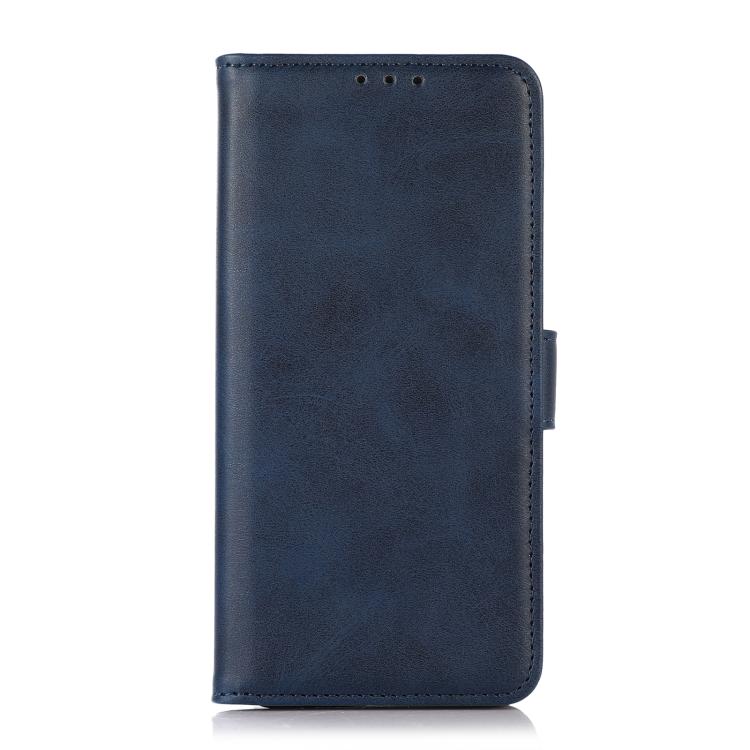 For iPhone 16e Cow Texture Leather Phone Case(Blue) - iPhone 16e Cases by buy2fix | Online Shopping UK | buy2fix