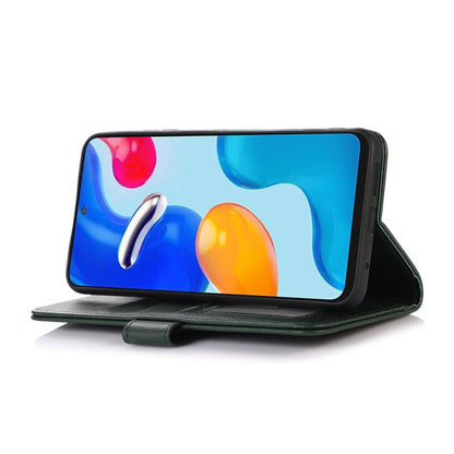 For iPhone 16e Cow Texture Leather Phone Case(Green) - iPhone 16e Cases by buy2fix | Online Shopping UK | buy2fix