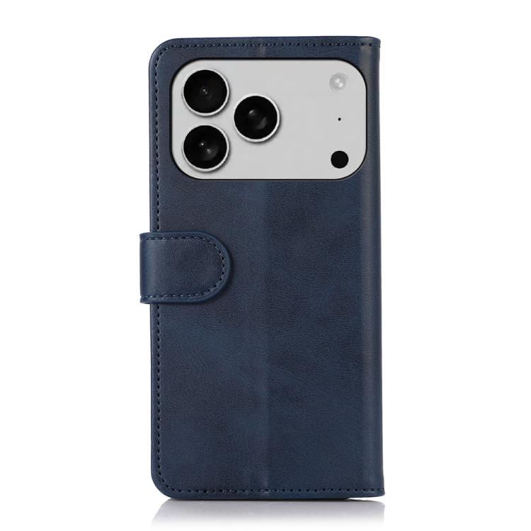 For iPhone 17 Pro Max Cow Texture Leather Phone Case(Blue) - iPhone 17 Pro Max Cases by buy2fix | Online Shopping UK | buy2fix