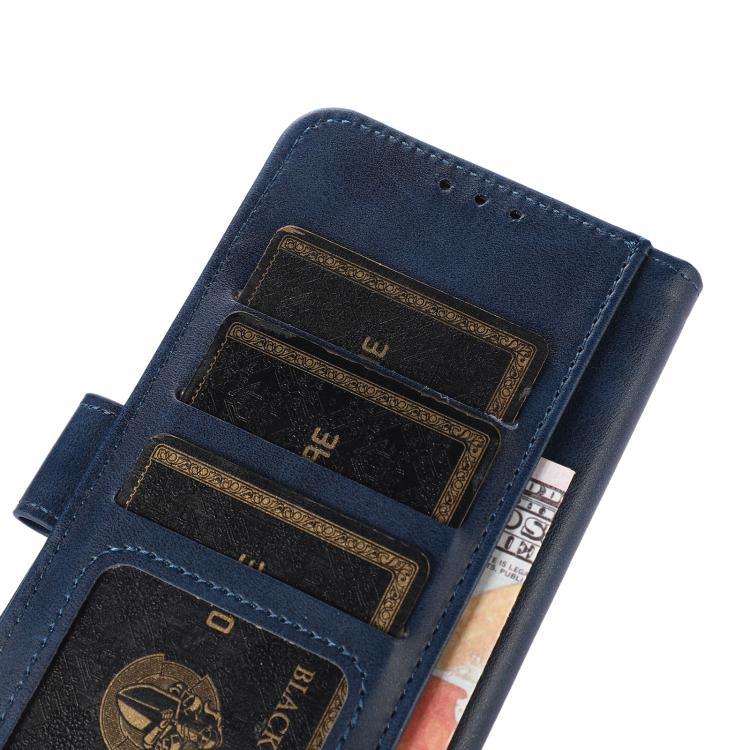 For iPhone 17 Pro Max Cow Texture Leather Phone Case(Blue) - iPhone 17 Pro Max Cases by buy2fix | Online Shopping UK | buy2fix