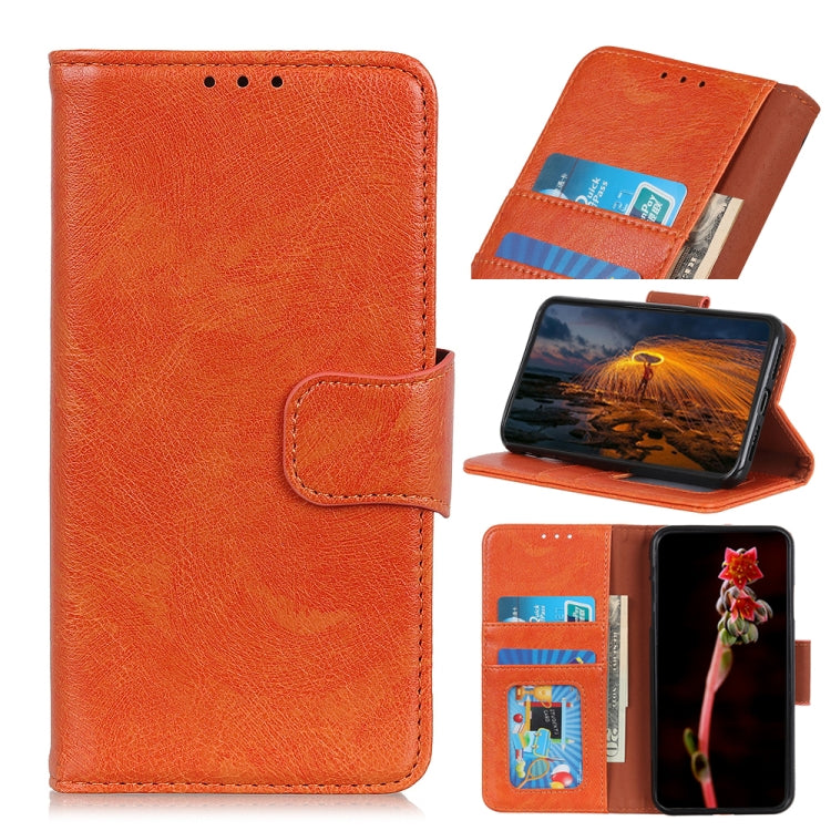For iPhone 16 Pro Max Nappa Texture Leather Case(Orange) by buy2fix