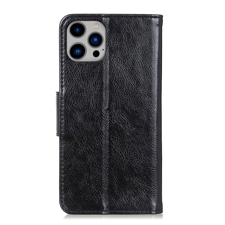 For iPhone 16 Pro Max Nappa Texture Leather Case(Black) by buy2fix