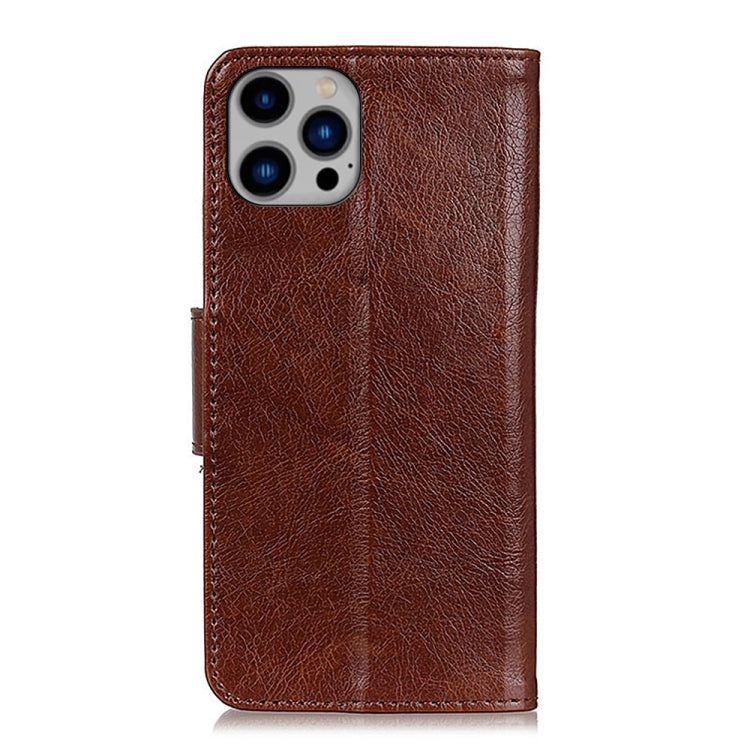 For iPhone 16 Pro Nappa Texture Leather Case(Brown) by buy2fix