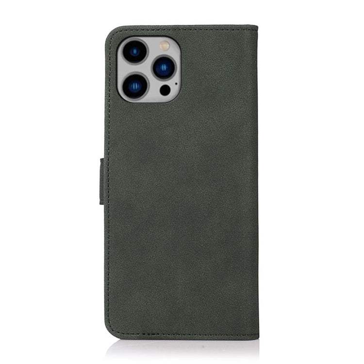 For iPhone 16 Pro Max KHAZNEH Matte Texture Leather Phone Case(Green) by buy2fix