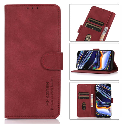 For iPhone 16 Pro KHAZNEH Matte Texture Leather Phone Case(Red) by buy2fix