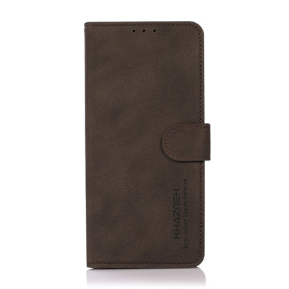 For iPhone 16 Pro KHAZNEH Matte Texture Leather Phone Case(Brown) by buy2fix