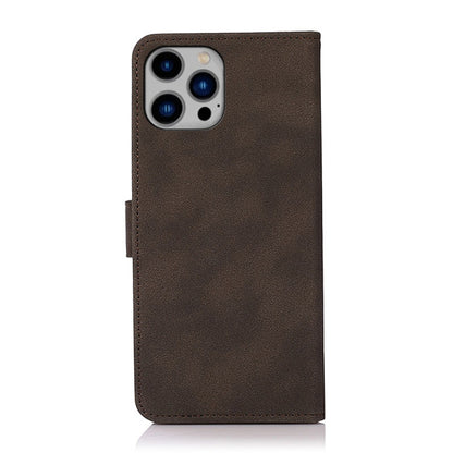 For iPhone 16 Pro KHAZNEH Matte Texture Leather Phone Case(Brown) by buy2fix