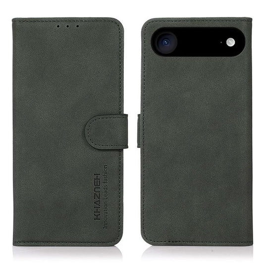 For iPhone 17 Air KHAZNEH Matte Texture Leather Phone Case(Green) - iPhone 17 Air Cases by buy2fix | Online Shopping UK | buy2fix