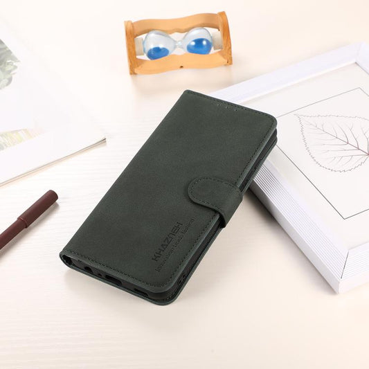 For iPhone 17 Pro Max KHAZNEH Matte Texture Leather Phone Case(Green) - iPhone 17 Pro Max Cases by buy2fix | Online Shopping UK | buy2fix