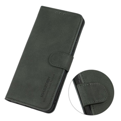 For iPhone 17 Pro Max KHAZNEH Matte Texture Leather Phone Case(Green) - iPhone 17 Pro Max Cases by buy2fix | Online Shopping UK | buy2fix