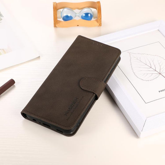 For iPhone 17 Pro Max KHAZNEH Matte Texture Leather Phone Case(Brown) - iPhone 17 Pro Max Cases by buy2fix | Online Shopping UK | buy2fix