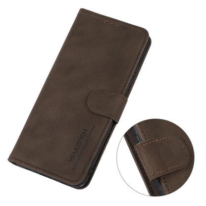 For iPhone 17 Pro Max KHAZNEH Matte Texture Leather Phone Case(Brown) - iPhone 17 Pro Max Cases by buy2fix | Online Shopping UK | buy2fix