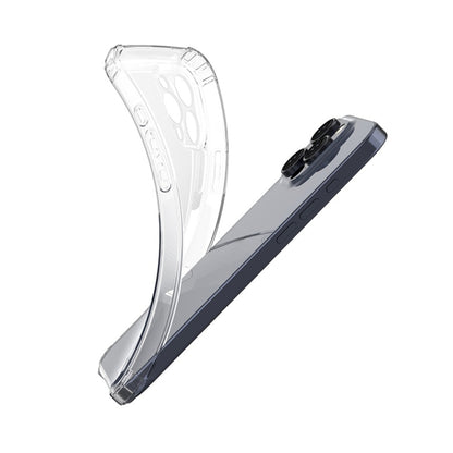 For iPhone 16 Pro Four-Corner Shockproof Clear TPU Phone Case(Transparent) by buy2fix