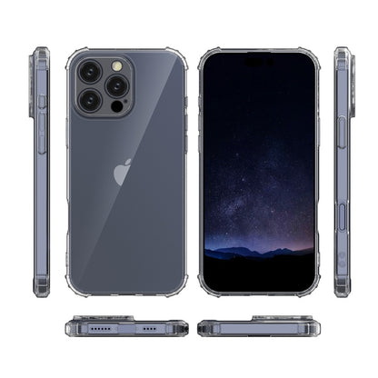For iPhone 16 Pro Four-Corner Shockproof Clear TPU Phone Case(Transparent) by buy2fix