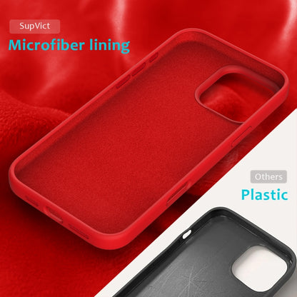 For iPhone 16 Pro Max Solid Color Silicone Phone Case(Red) by buy2fix
